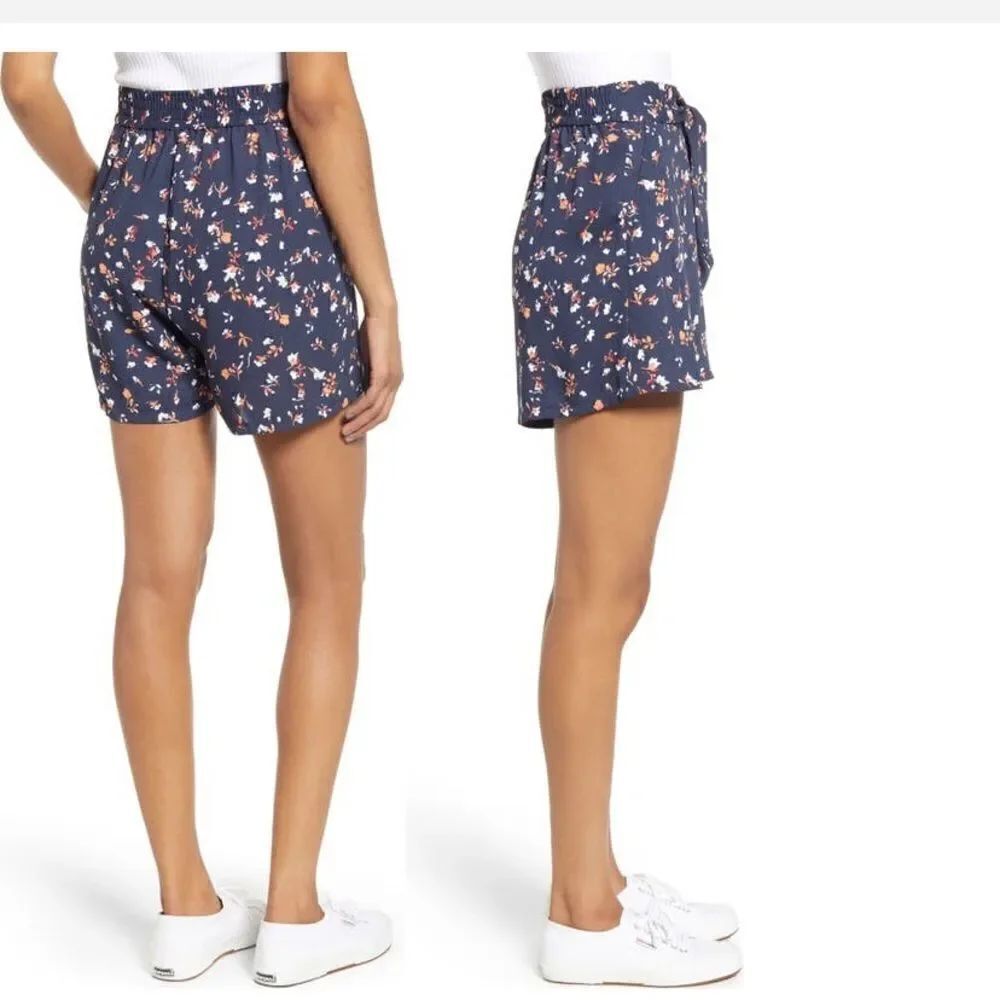 BP Tie Front Floral Shorts